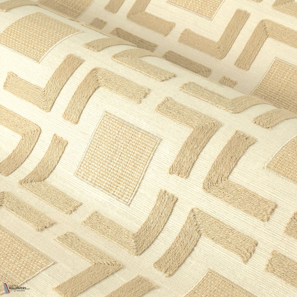 Biancavilla wallpaper in Ivoir Naturel by Casamance
