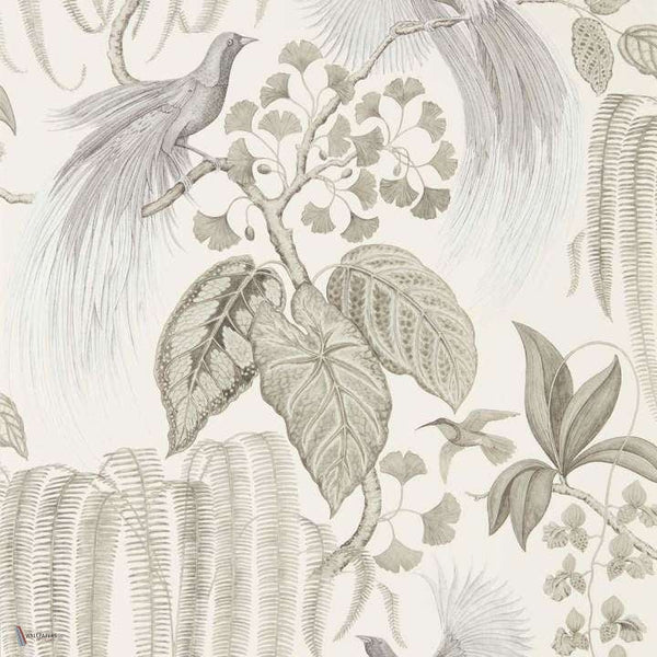 Bird of Paradise wallpaper in Linen van Sanderson