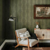 Bloom Mist papier peint en Moss Sheen de Greenland — intérieur