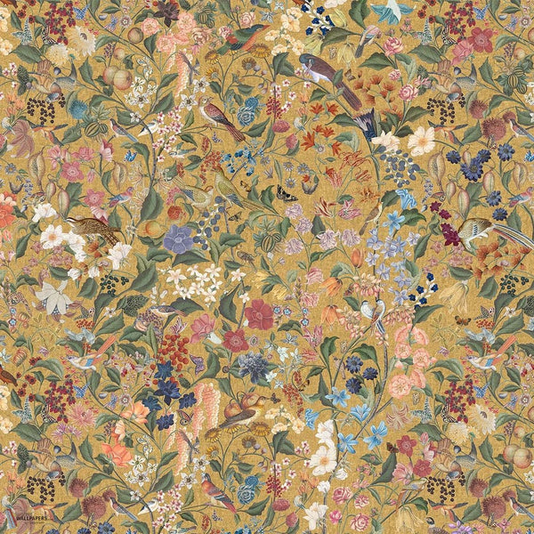 Blooming Fantasy behang van Iksel — Crackled Gold, detail