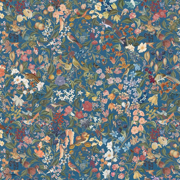 Blooming Fantasy behang van Iksel — Lapis Blue, detail