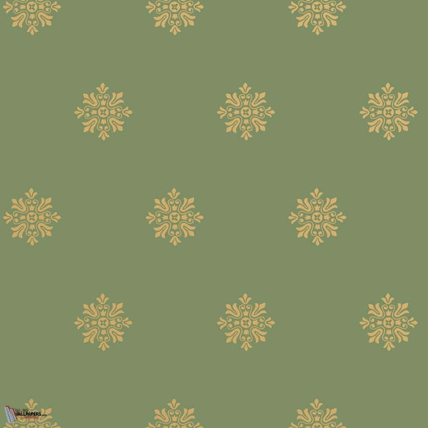 Brockhampton Star behang in Suffield Green van Farrow & Ball