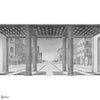 Brunelleschi Perspective wallpaper in Grey Tones by Iksel