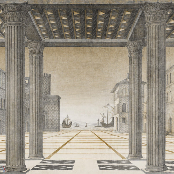 Brunelleschi Perspective wallpaper by Iksel — Sepia Tones, detail