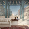 Brunelleschi Perspective wallpaper by Iksel — styled in a classic interior