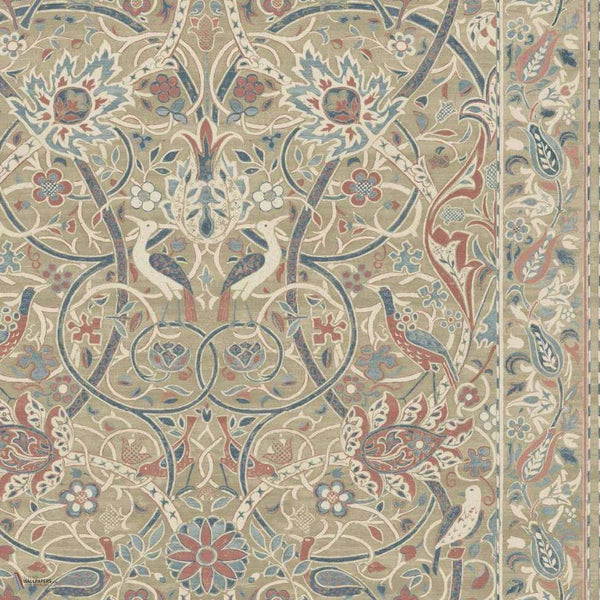Bullerswood wallpaper in Spice/Manilla van Morris & Co