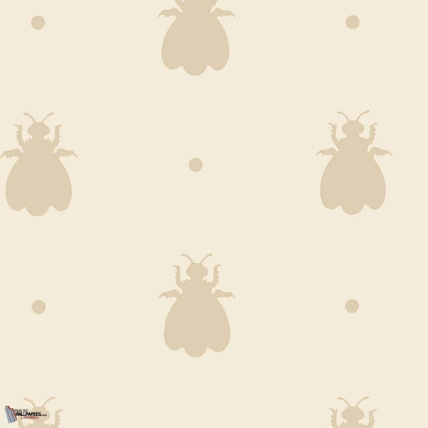 Bumble Bee behang in Cream van Farrow & Ball