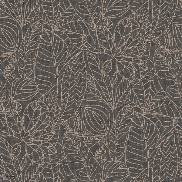 Argania wallpaper in Anthracite by Casamance