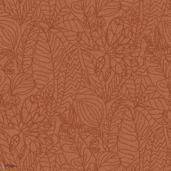 Argania Tapete in Orange Brûlé von Casamance