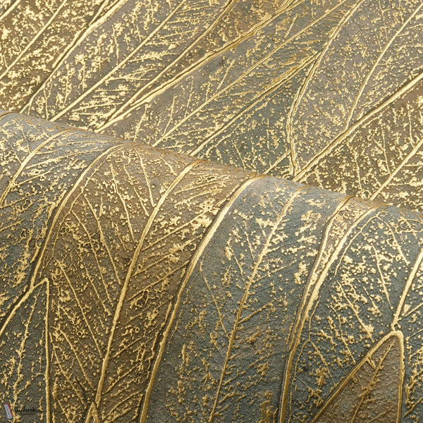 Cinerea wallpaper in Vert de Gris/Dore by Casamance