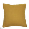 Cote Lin coussin en Ocre de Casamance