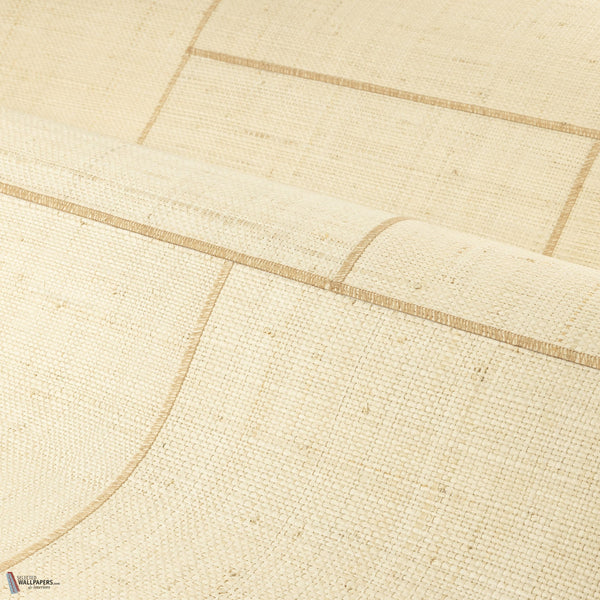 Curina wallpaper in Naturel by Casamance