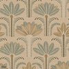 Dattara behang in Beige/Eucalyptus van Casamance