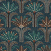 Dattara wallpaper in Marine/Topaze by Casamance