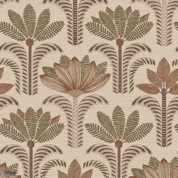 Dattara wallpaper in Sable/Kaki by Casamance