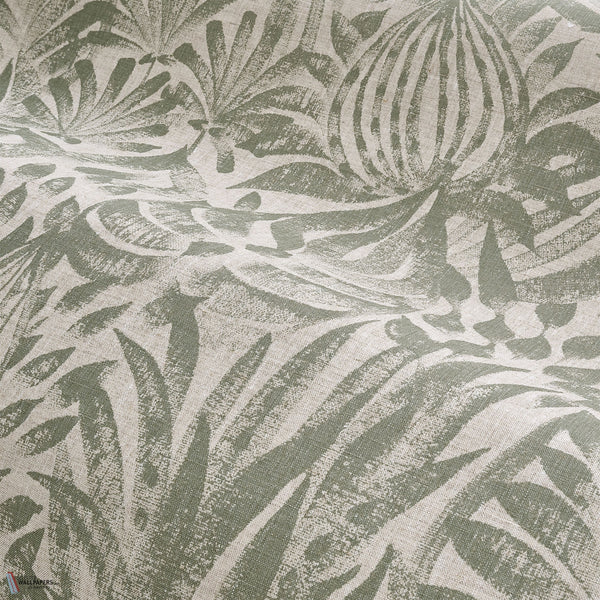 Foliage wallpaper in Celadon by Casamance
