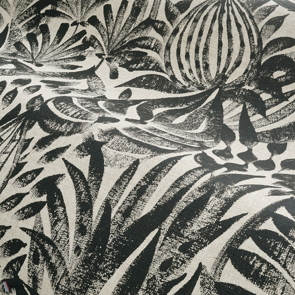 Foliage wallpaper in Noir by Casamance