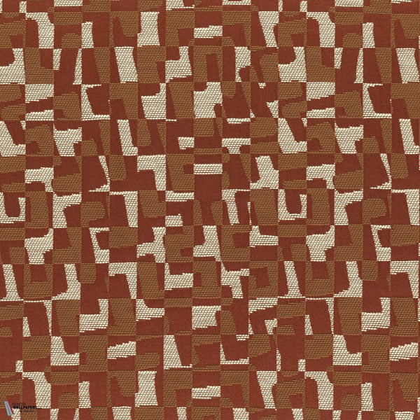 Gandin fabric in Rouge Terreux by Casamance