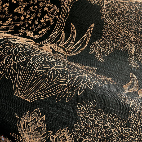 Hasu Tapete in Noire Cuivre von Casamance