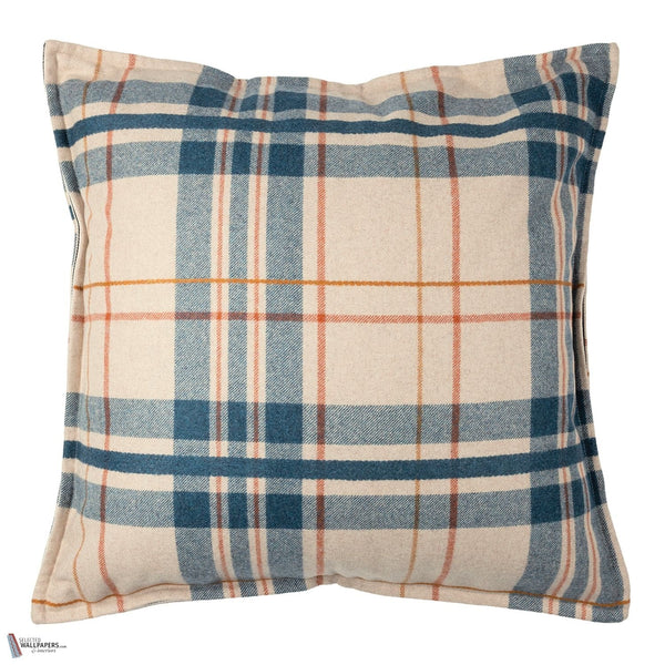 Highland coussin en Bleu 65 x 65 cm de Casamance