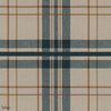 Highlands fabric in Pétrole Orange by Casamance