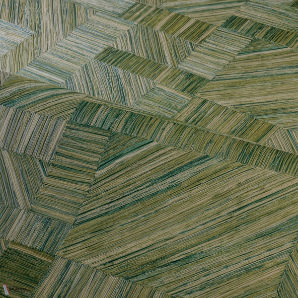 Imbrication Tapete in Vert de Mousse von Casamance