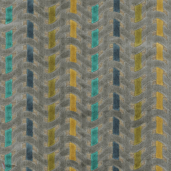 Kappa tessuto in Vert De Gris di Casamance