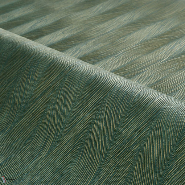 Keramos wallpaper in Cypres/Dore by Casamance