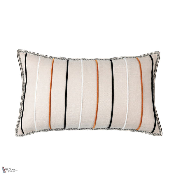 Killin cojín en Noir Beige 30 x 50 cm de Casamance