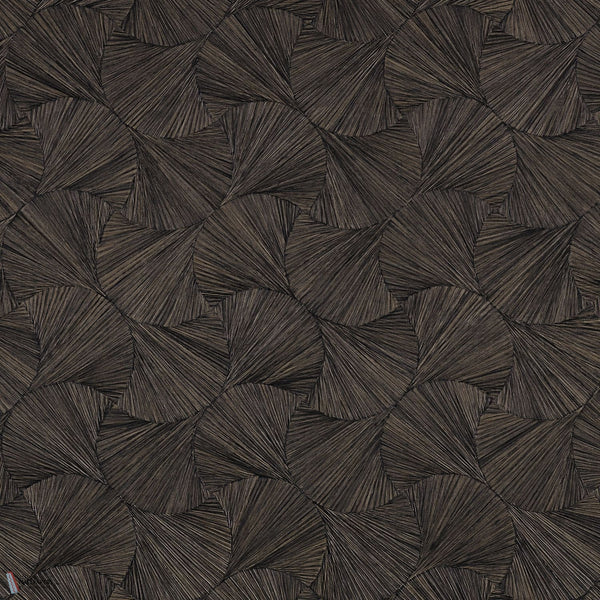 Lombok wallpaper in Noir by Casamance
