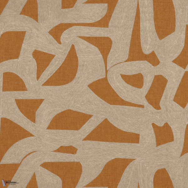Mainland fabric in Ocre by Casamance