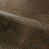 Meteore behang in Noir/Dore van Casamance