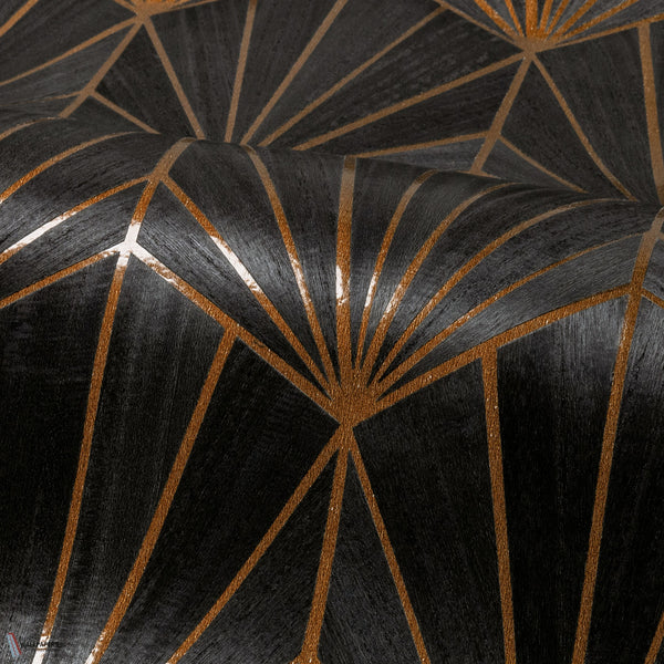 Mythique wallpaper in Carbone Bronze by Casamance