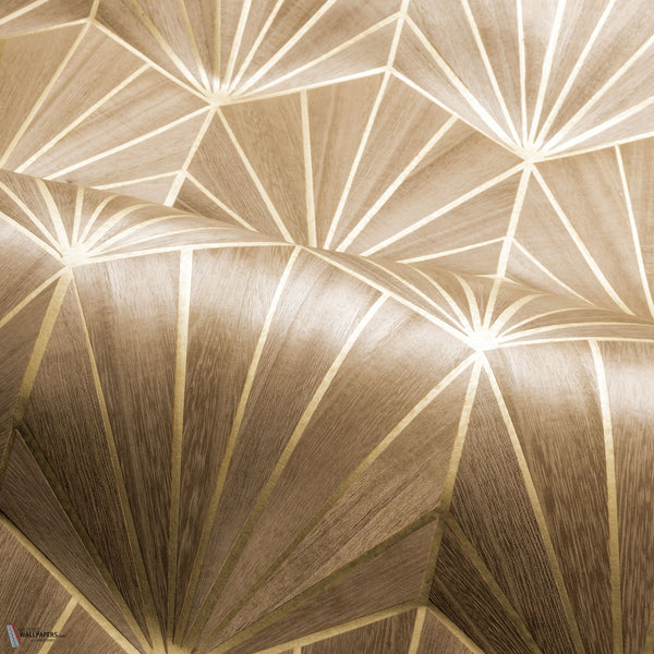 Mythique wallpaper in Chene Clair Or by Casamance