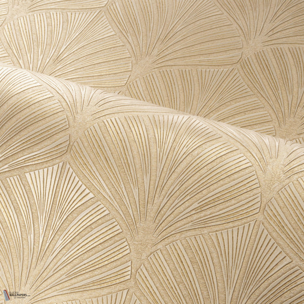 Nereides wallpaper in Marron Glace/Dore by Casamance