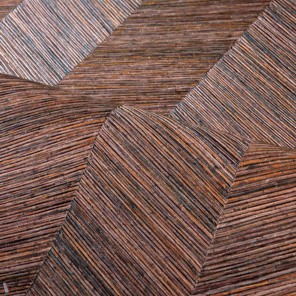Ocotea behang in Rouge van Casamance