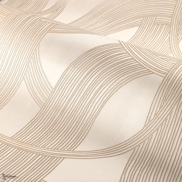 Odeon wallpaper in Ivoire Argent by Casamance