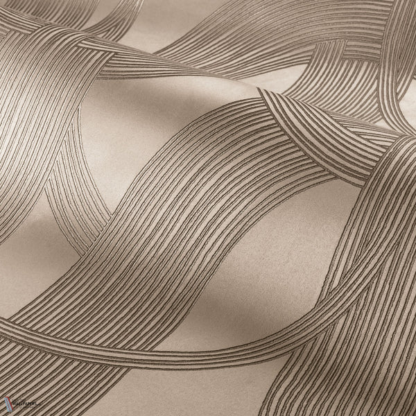 Odeon wallpaper in Taupe Dore by Casamance