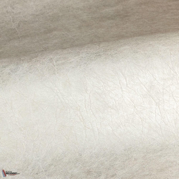 Oxea wallpaper in Perle argenté by Casamance