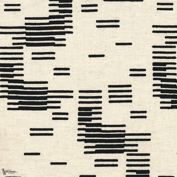 Pelangi fabric in Noir by Casamance