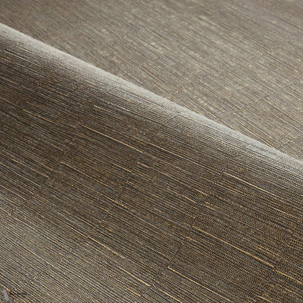 Platinum wallpaper in Anthracite/Dore by Casamance