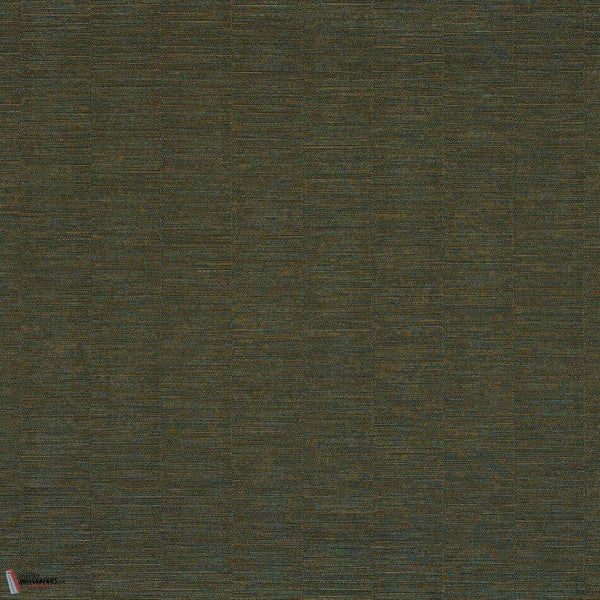 Platinum wallpaper in Emeraude by Casamance