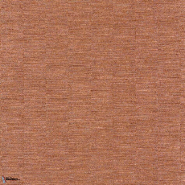 Platinum wallpaper in Orange brulee by Casamance