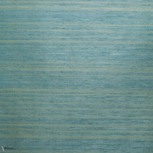 Saori behang in Turquoise van Casamance