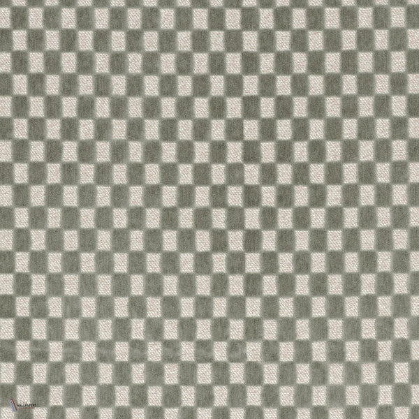 Scacchiera Stofff in Vert De Gris von Casamance