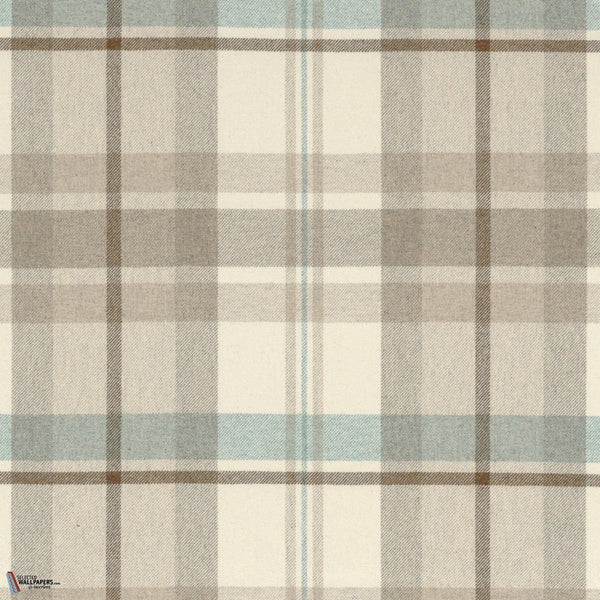 Scotia fabric in Beige Bleu Glacier by Casamance