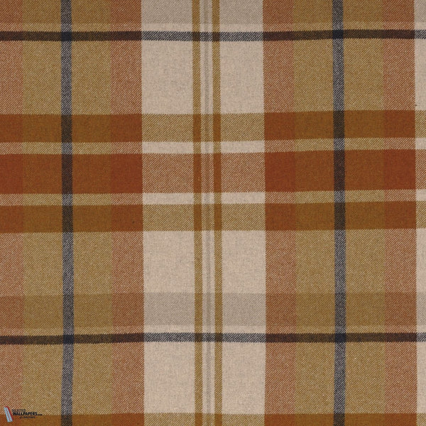 Scotia fabric in Ocre Orange by Casamance