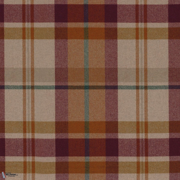 Scotia fabric in Orange Lie De Vin by Casamance