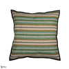 Serape coussin en Ocre Vert de Casamance