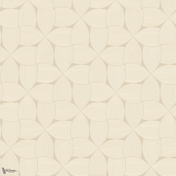 Sienna wallpaper in Grège by Casamance